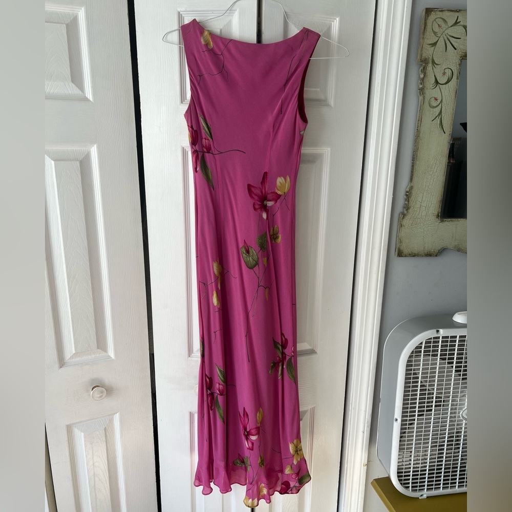 Talbots Petites Pink Floral Dress